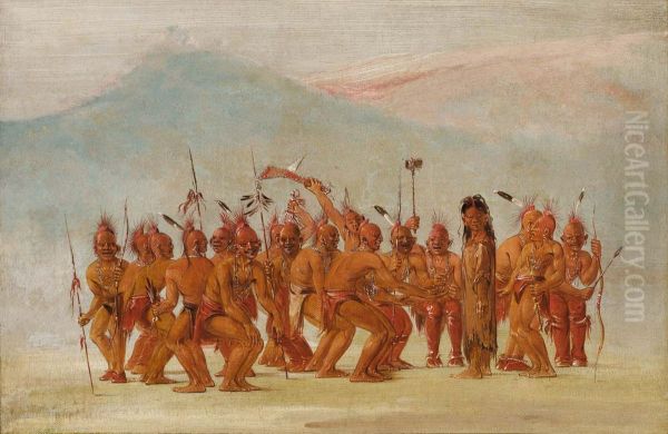 Dance to the Berdash by George Catlin