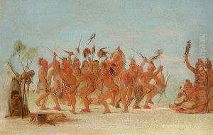 Dance to the Medicine Bag of the Brave by George Catlin