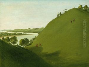 Floyd's Grave, Where Lewis and Clark Buried Sergeant Floyd in 1804 by George Catlin