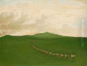 Foot War Party on the March, Upper Missouri