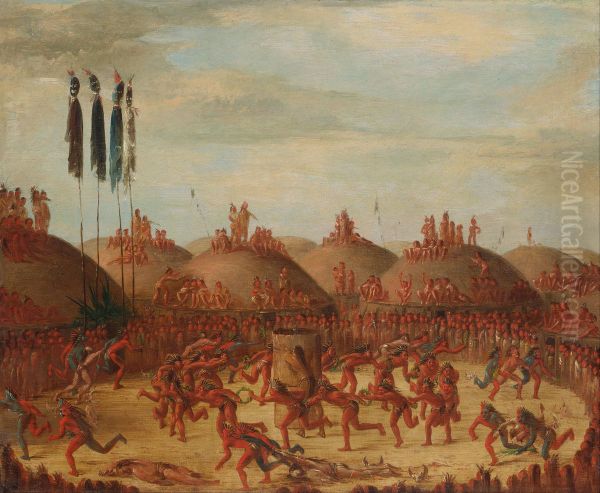 The Last Race, Mandan O-kee-pa Ceremony - view 1