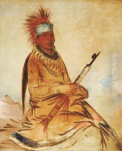 W'y-ee-yogh, Man of Sense, a Brave by George Catlin