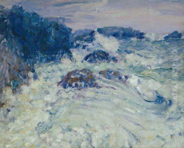 Rough sea, Morestil - view 1