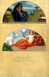 Science and Art (mural study, State Capitol, Des Moines, Iowa)