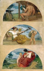 The Forge, Commerce, and Education (mural study, State Capitol, Des Moines, Iowa) The Forge, Commerce, and Education (mural study, State Capitol, Des Moines, Iowa)