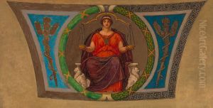 Sketch for Mosaic, Wisconsin State Capital, "Justice"