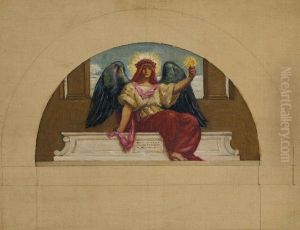 Sketch for the Mural at Oberlin College, "The Spirit of Self-Sacrificing Love"