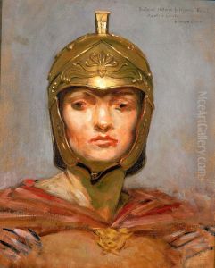 Study for Mural for Appellate Court Building, New York; "Statute Law", Helmet for Figure of "Force" by Kenyon Cox