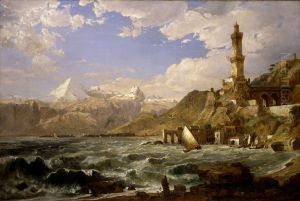 The Coast of Genoa by Jasper Francis Cropsey