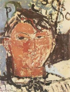 Portrait of Pablo Picasso by Amedeo Modigliani