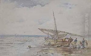 Escena De Playa by Emilio Casals Y Camps