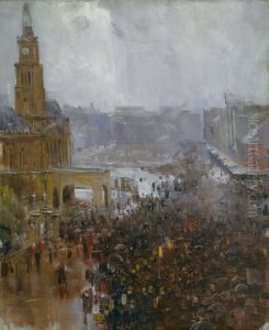 Fireman's funeral, George Street