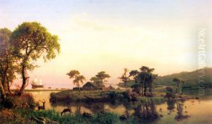 'Gosnold at Cuttyhunk' by Albert Bierstadt
