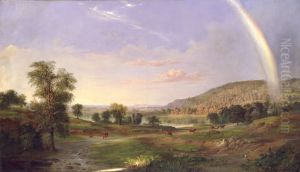 Landscape with Rainbow by Robert Seldon Duncanson