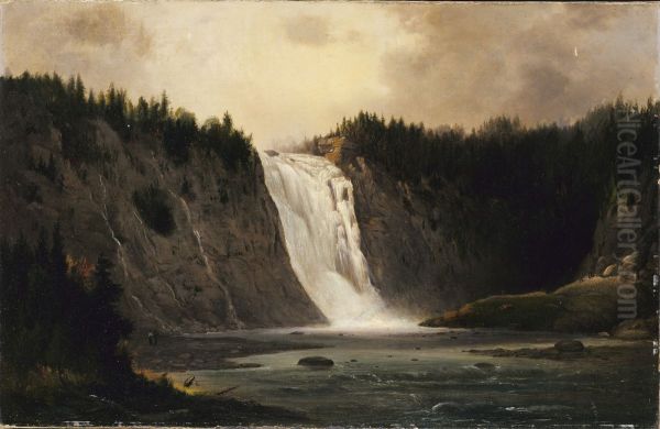 Waterfall on Mont-Morency - view 1