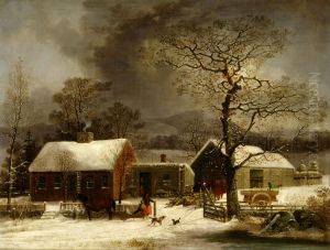 Winter Scene in New Haven, Connecticut Winter Scene in New Haven, Connecticut