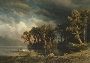 The coming storm by Albert Bierstadt