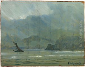Pale Blue Landscape by Louis Eilshemius