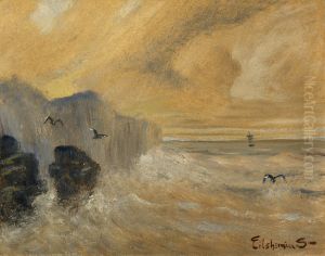Rocky Seashore by Louis Eilshemius