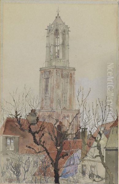 Tower of the Cathedral of Utrecht, Holland - view 1