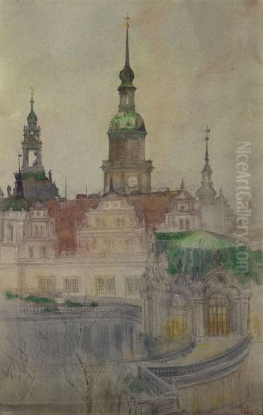 The Zwinger Towers, Dresden - view 1