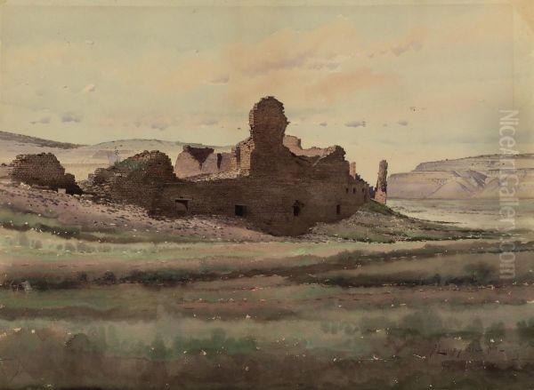 Pueblo Bonito Ruin, Chaco Canyon, New Mexico - view 1