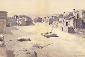 Street in the Pueblo of Oraibi, Tusayan, Arizona Street in the Pueblo of Oraibi, Tusayan, Arizona