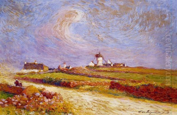 Countryside with Windmill, near Batz - view 1