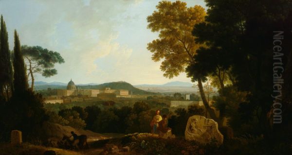 St Peters and the Vatican from the Janiculum, Rome - view 1