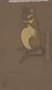 Dormouse (costume design for Alice-in-Wonderland, 1915)