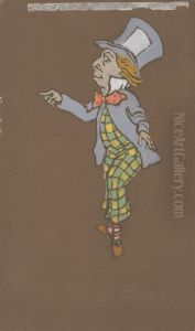 Mad Hatter (costume design for Alice-in-Wonderland, 1915) by William Penhallow Henderson