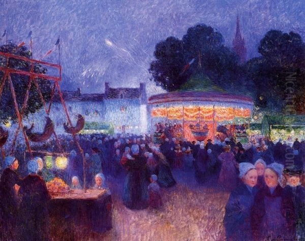 Carnival at Night, Saint-Pal de Leon - view 1