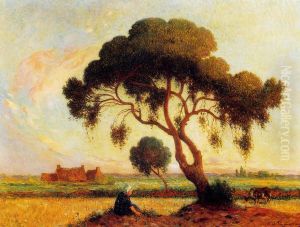Breton Woman Seated under a Large Tree Breton Woman Seated under a Large Tree