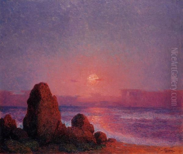 Sunset of the Breton Coast - view 1