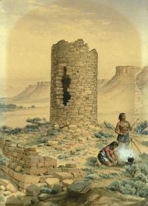 Ancient Stone Round Tower by William Henry Holmes