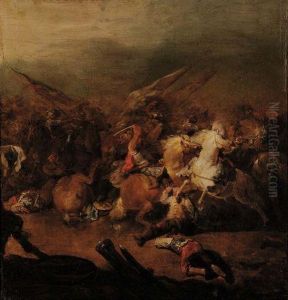 Battaglia Di Cavalleria by Francesco Giuseppe Casanova