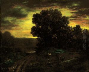 River Landscape at Sunset River Landscape at Sunset