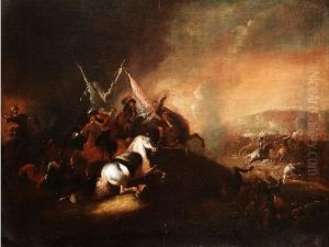 Schlachtenbild Aus Denturkenkriegen by Francesco Giuseppe Casanova