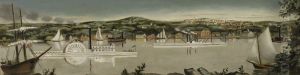 View of Poughkeepsie in 1840 (mural study, Poughkeepsie, New York Post Office) View of Poughkeepsie in 1840 (mural study, Poughkeepsie, New York Post Office)