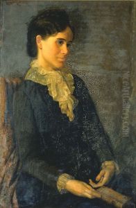 Hester Marian Wait Lay, Portrait of the Artist's Wife by Oliver Ingraham Lay