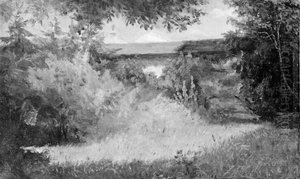 Landscape with a Building in the Background by Lorenz Frolich