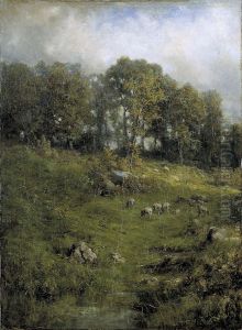 A Hillside Pasture by Robert Crannell Minor Sr.
