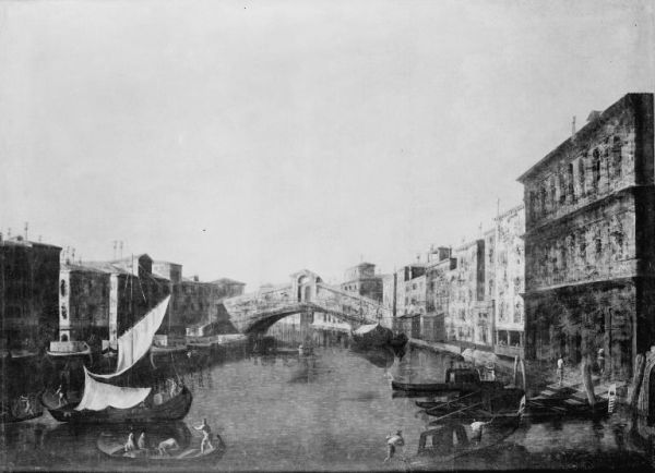 View of Canale Grande in Venice with the Rialto Bridge - view 1