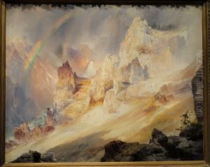 Rainbow over the Grand Canyon of the Yellowstone by Thomas Moran