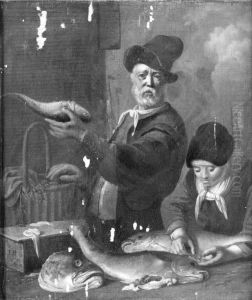 Fiskehandleren by Ludolf Bakhuizen