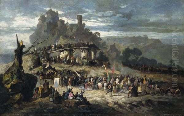 The Departure of the Crusaders - view 1
