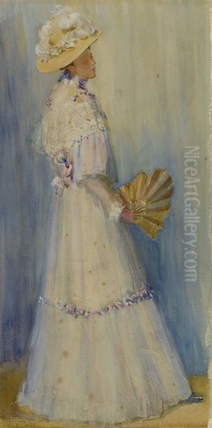 Lady with a Fan - view 1