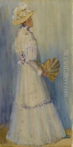 Lady with a Fan by Rhoda Carleton Holmes Nicholls