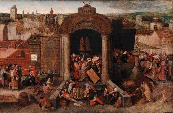 Christ Driving the Traders from the Temple - view 1