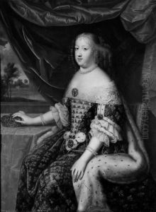 Queen Marie Therese of France (1638-1683) by Pierre Mignard I